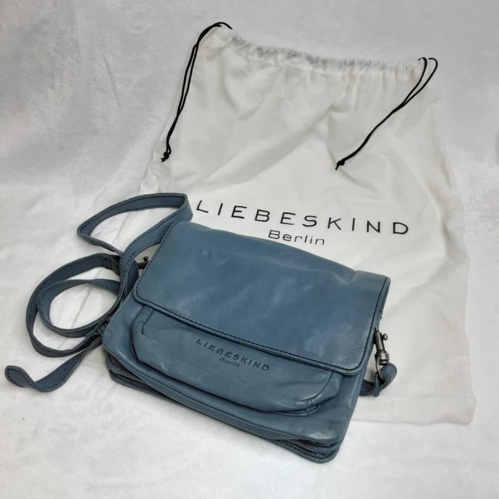 LIEBESKIND Berlin Calista Leather Crossbody Slate Blue